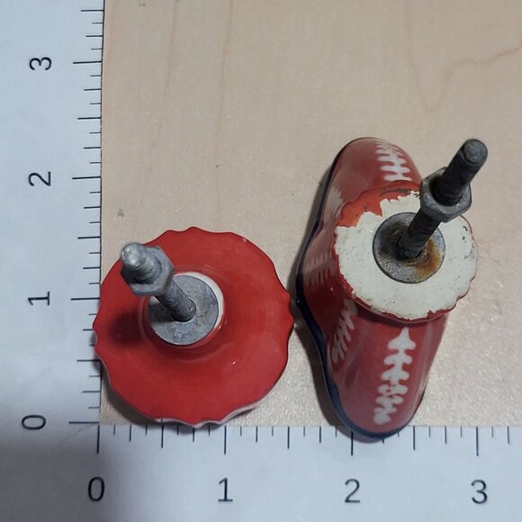 Two Decorative Multi Colored Ceramic Drawer Cabinet Knobs - Picture 10 of 10